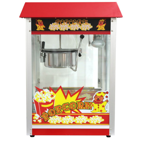 Machine &agrave; Pop-Corn Professionnelle Rouge 1500W, 574x420x778mm - Hendi