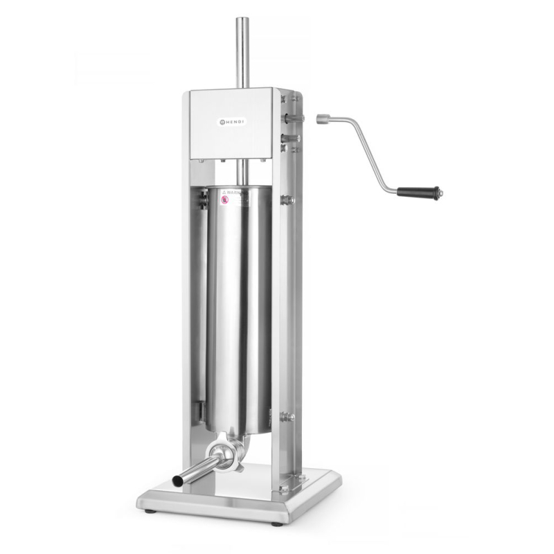 Machine &agrave; Saucisse Professionnelle Inox 7L avec 4 Entonnoirs - Hendi