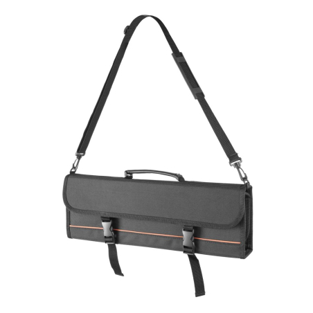 Mallette de couteaux professionnelle 10 emplacements, Noir, 510x50x170mm - Hendi