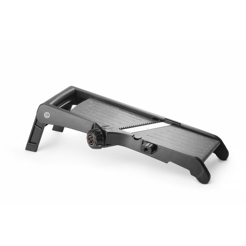 Mandoline Japonaise Samurai Professionnelle, Lames R&eacute;glables 0.5-9mm, Acier Inoxydable - Hendi