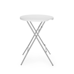 Mange-debout pliant AmerBox Blanc, ⌀800x(H)1100mm, Charge max 80 kg - Hendi