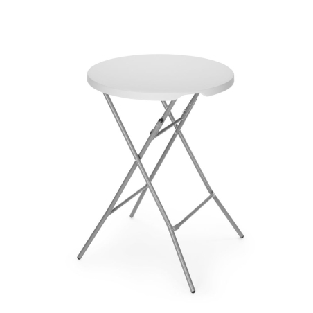 Mange-debout pliant AmerBox Blanc, ⌀800x(H)1100mm, Charge max 80 kg - Hendi