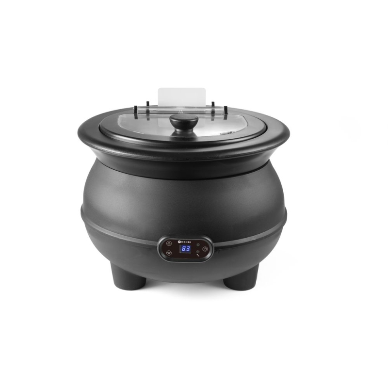 Marmite &agrave; Soupe &Eacute;lectrique 8L Professionnelle Thermostat Digital 450W Isolation Optimale - Hendi