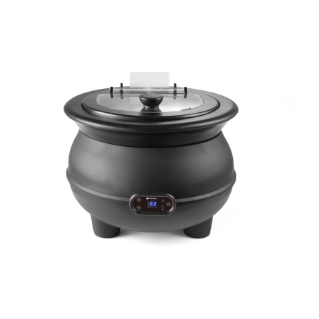 Marmite &agrave; Soupe &Eacute;lectrique 8L Professionnelle Thermostat Digital 450W Isolation Optimale - Hendi