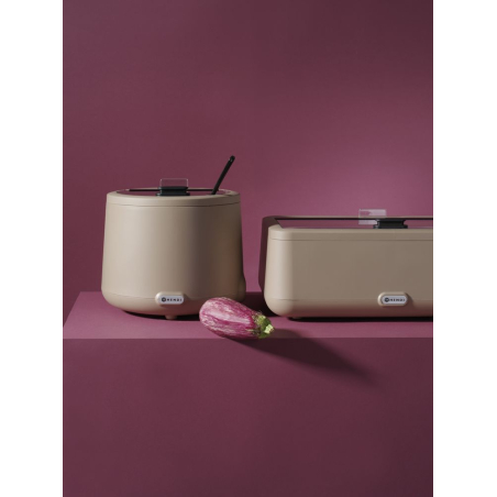Marmite &agrave; soupe &eacute;lectrique design UNIQ Robert Bronwasser, 8L, Beige - Hendi