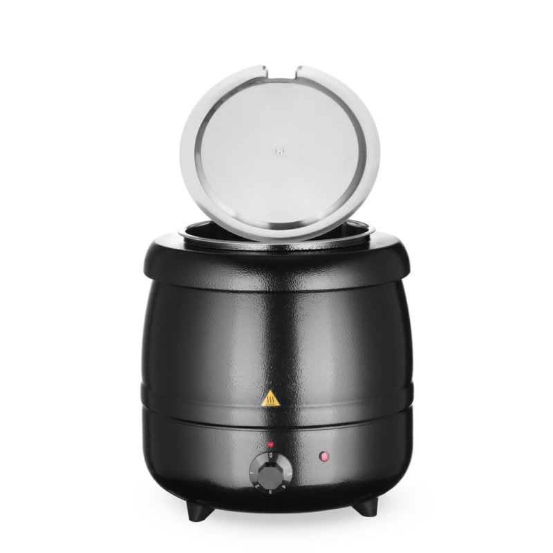 Marmite &agrave; Soupe &Eacute;lectrique Professionnelle Kitchen Line 8L 400W Noir - Hendi