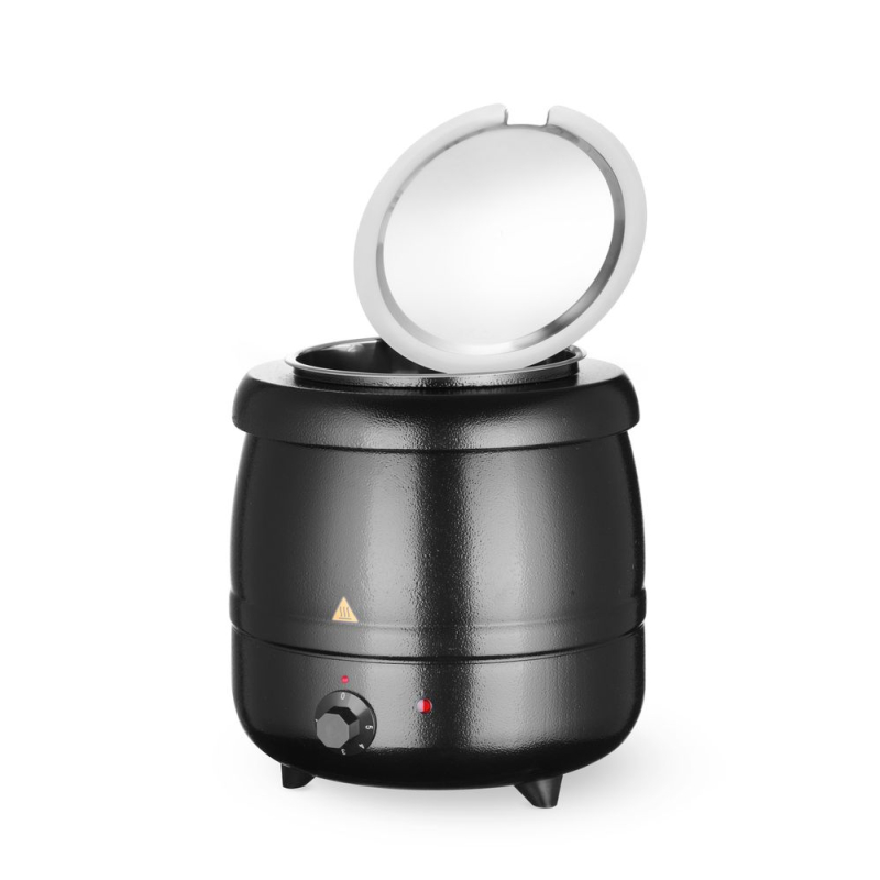 Marmite &agrave; Soupe &Eacute;lectrique Professionnelle Kitchen Line 8L 400W Noir - Hendi