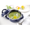 Marmite &agrave; Soupe/Sauce &Eacute;maill&eacute;e Bleue 0,6L ⌀120mm avec Couvercle - Hendi