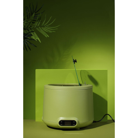 Marmite chauffe-soupe professionnelle UNIQ 8L Vert, Designer Robert Bronwasser, 500W - Hendi