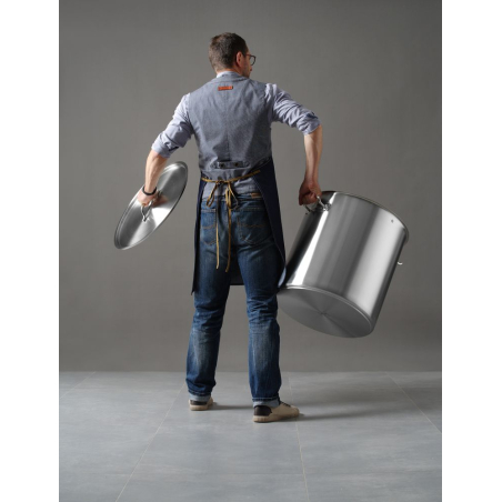 Marmite de cuisson professionnelle avec couvercle, Budget Line, 98L, &Oslash;500xH500mm - Hendi