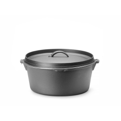 Marmite en fonte professionnelle avec couvercle, 7,2 L, Noir - Hendi