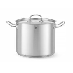 Marmite Inox avec Couvercle 9L (⌀240x200mm) Kitchen Line Professionnel - Hendi