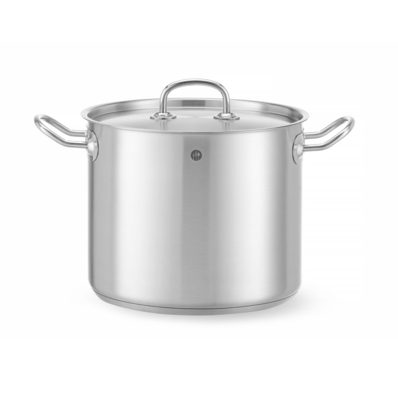 Marmite Inox avec Couvercle 9L (⌀240x200mm) Kitchen Line Professionnel - Hendi