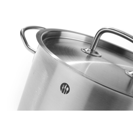 Marmite Inox avec Couvercle Kitchen Line 2,8L (⌀160x140mm) Professionnelle - Hendi