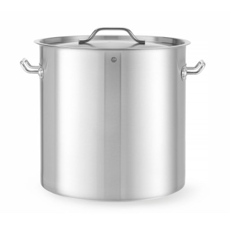 Marmite professionnelle avec couvercle, Budget Line, 50 Litres, acier inoxydable - Hendi