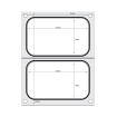 Matrice de Scellage Aluminium pour 2 R&eacute;cipients 178x113 mm - Hendi