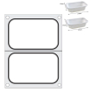 Matrice de Scellage Aluminium pour 2 R&eacute;cipients 178x113 mm - Hendi