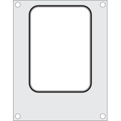 Matrice de Scellage Aluminium pour R&eacute;cipient 187x137 mm - Hendi