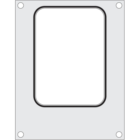 Matrice de Scellage Aluminium pour R&eacute;cipient 187x137 mm - Hendi