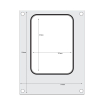 Matrice de Scellage Aluminium pour R&eacute;cipient 187x137 mm - Hendi