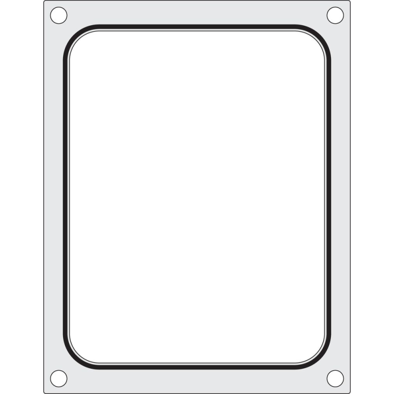 Matrice de scellage Aluminium/Silicone pour r&eacute;cipient 227x178 mm - Hendi