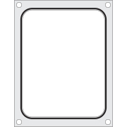 Matrice de scellage Aluminium/Silicone pour r&eacute;cipient 227x178 mm - Hendi