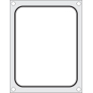 Matrice de scellage Aluminium/Silicone pour r&eacute;cipient 227x178 mm - Hendi