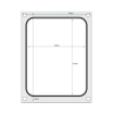 Matrice de scellage Aluminium/Silicone pour r&eacute;cipient 227x178 mm - Hendi