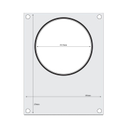 Matrice de scellage en Aluminium pour R&eacute;cipient Rond &Oslash;165 mm, Mod&egrave;le 805619 - Hendi