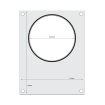 Matrice de scellage en Aluminium pour R&eacute;cipient Rond &Oslash;165 mm, Mod&egrave;le 805619 - Hendi