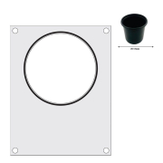 Matrice de scellage en Aluminium pour R&eacute;cipient Rond &Oslash;165 mm, Mod&egrave;le 805619 - Hendi