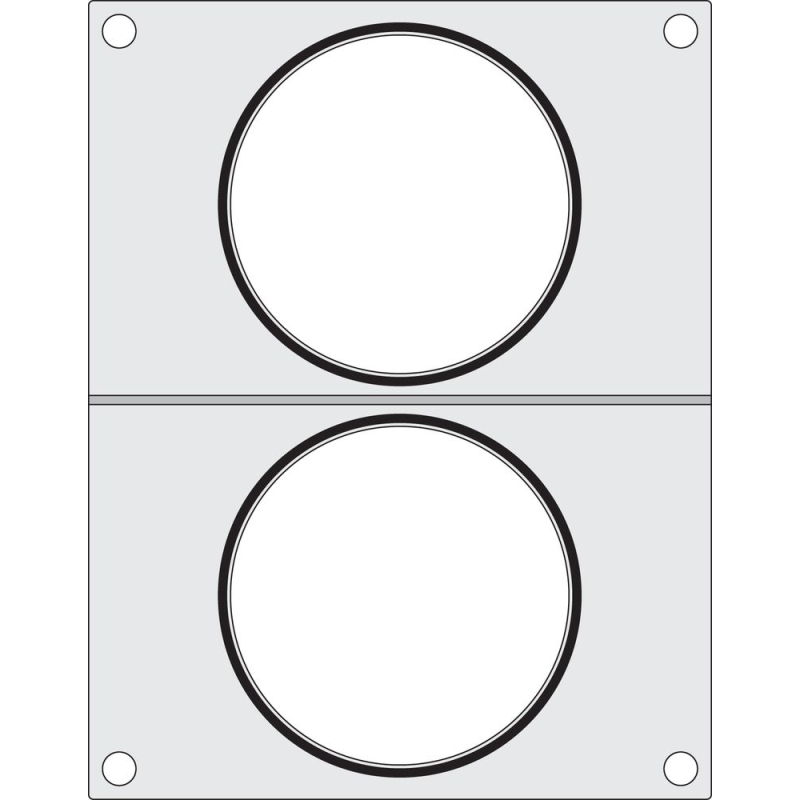 Matrice de Scellage pour 2 R&eacute;cipients Ronds &oslash;115 mm - Hendi