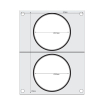 Matrice de Scellage pour 2 R&eacute;cipients Ronds &oslash;115 mm - Hendi