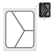 Matrice de Scellage Professionnelle pour R&eacute;cipient 3 Compartiments 227x178 mm - Hendi