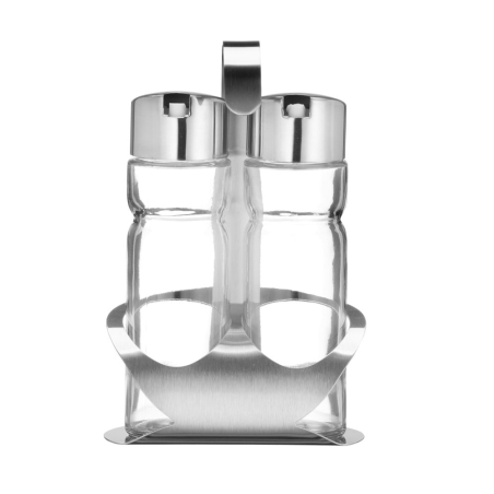 M&eacute;nag&egrave;re Huile Vinaigre Inox Poli Mat 2 Pi&egrave;ces - Hendi