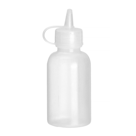 Mini flacons distributeurs (set de 4) 50ml en poly&eacute;thyl&egrave;ne transparent, lavable au lave-vaisselle - Hendi