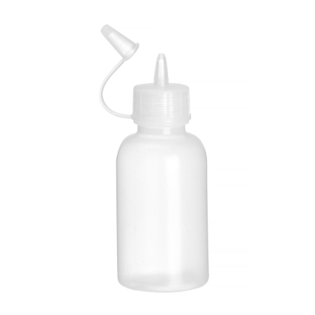 Mini flacons distributeurs (set de 4) 50ml en poly&eacute;thyl&egrave;ne transparent, lavable au lave-vaisselle - Hendi