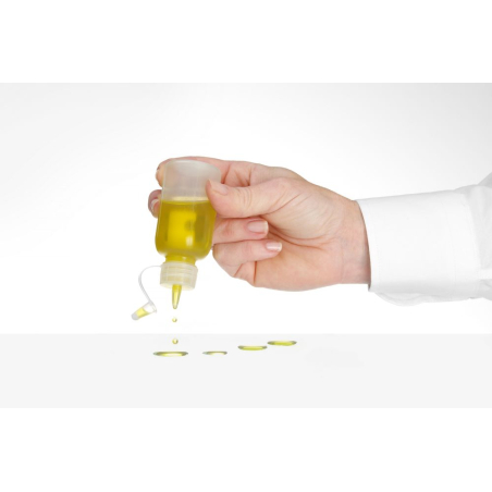 Mini flacons distributeurs (set de 4) 50ml en poly&eacute;thyl&egrave;ne transparent, lavable au lave-vaisselle - Hendi