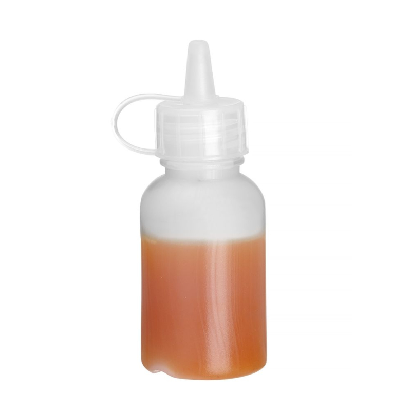 Mini flacons distributeurs transparents 30ml x4 pour sauces, huiles et condiments - Hendi