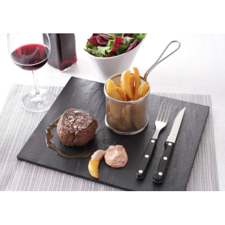 Mini panier &agrave; frites carr&eacute; en inox 90x90x90mm - Hendi