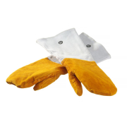 Moufles de Barbecue Professionnelles en Cuir R&eacute;sistantes &agrave; la Chaleur, Taille XL - Hendi