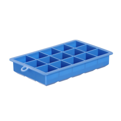 Moule &agrave; Gla&ccedil;ons Cube en Silicone Bleu BarUp 190x120x35 mm - Hendi