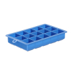 Moule &agrave; Gla&ccedil;ons Cube en Silicone Bleu BarUp 190x120x35 mm - Hendi
