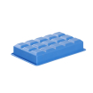 Moule &agrave; Gla&ccedil;ons Cube en Silicone Bleu BarUp 190x120x35 mm - Hendi