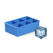 Moule &agrave; Gla&ccedil;ons Cube XL BarUp pour Whisky et Cocktails, Silicone, Bleu - Hendi