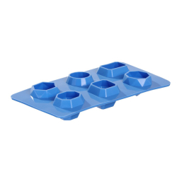 Moule &agrave; gla&ccedil;ons en silicone forme pierre pr&eacute;cieuse BarUp pour cocktails - Hendi