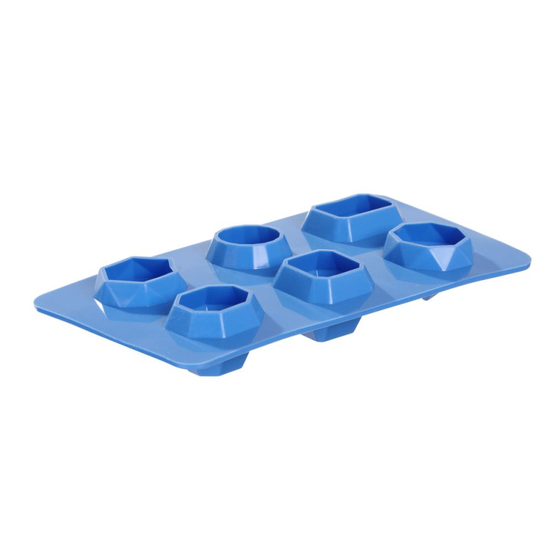 Moule &agrave; gla&ccedil;ons en silicone forme pierre pr&eacute;cieuse BarUp pour cocktails - Hendi