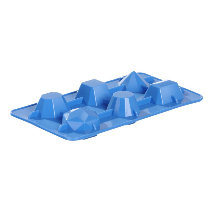 Moule &agrave; gla&ccedil;ons en silicone forme pierre pr&eacute;cieuse BarUp pour cocktails - Hendi