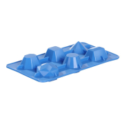 Moule &agrave; gla&ccedil;ons en silicone forme pierre pr&eacute;cieuse BarUp pour cocktails - Hendi
