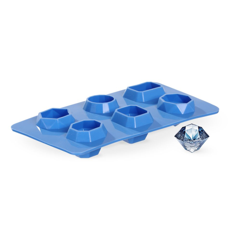 Moule &agrave; gla&ccedil;ons en silicone forme pierre pr&eacute;cieuse BarUp pour cocktails - Hendi